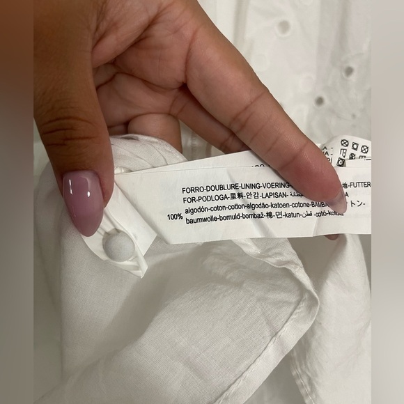 Zara Ruffled Openwork Embroidery Dress - Picture 11 of 11